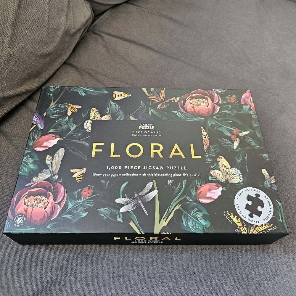 Professor Puzzle Piece of Mind Floral 1000-Piece Jigsaw Puzzle
